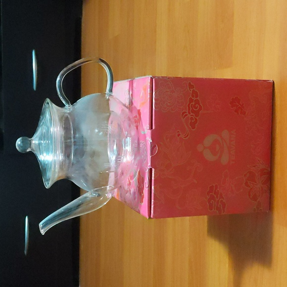 TEAVANA CLEAR GLASS BLOOM TEAPOT - Picture 2 of 4